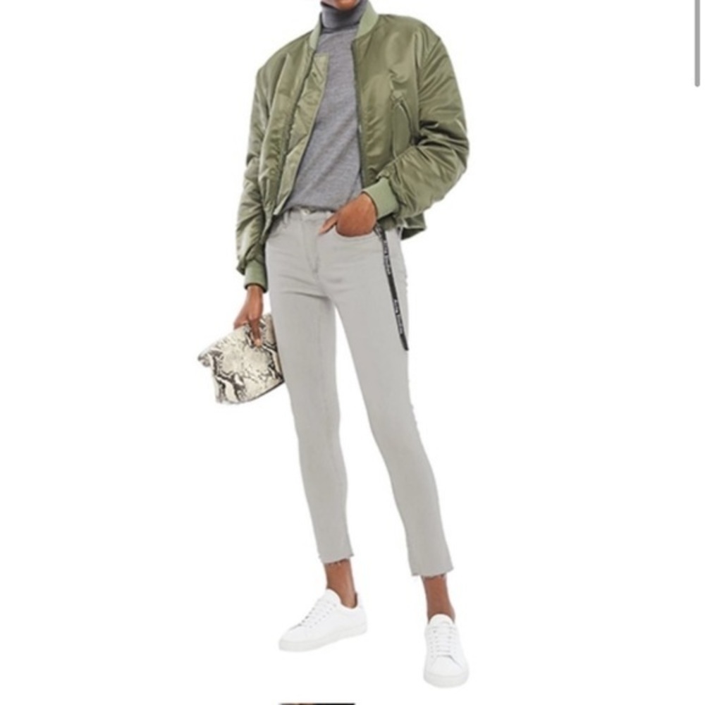rag & bone Skinny Jeans in Olive Gray - Picture 3 of 14